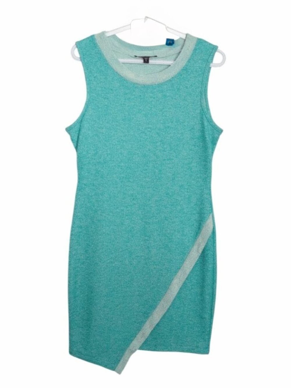Snap Women's (Size Large) Green Sleeveless Sweatshirt Fabric Dress